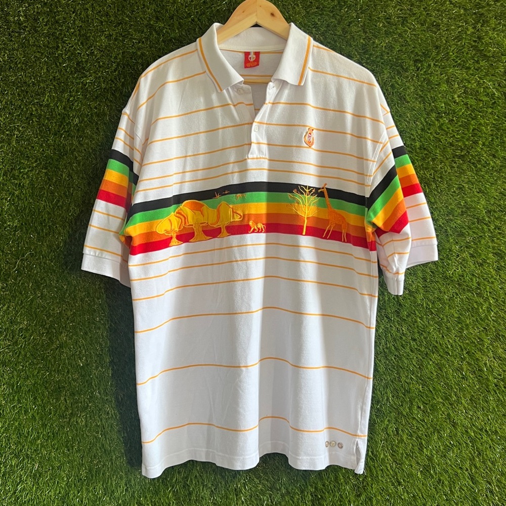 Bare Fox Striped Polo Giraffe Safari